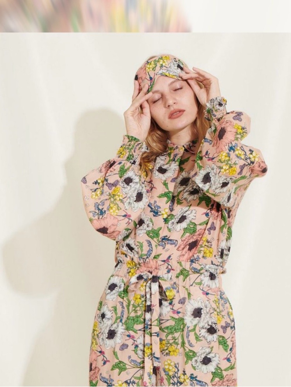 Underprotection Floral Lyocell Robe – Size S – Sustainable Loungewear – Pockets